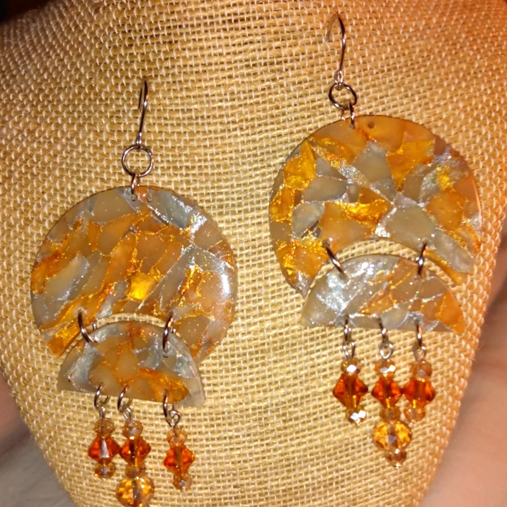 Handmade earrings. E87